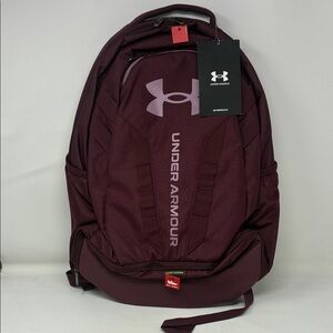 Under Armour Unisex-Adult Hustle 5.0 Backpack – Dark Maroon